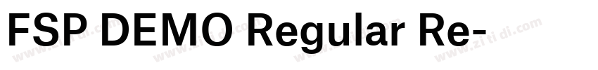 FSP DEMO Regular Re字体转换
